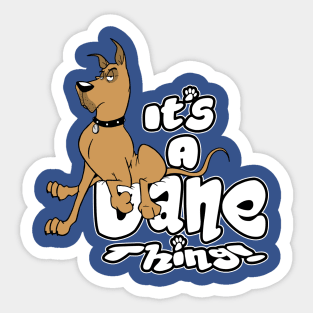 Dane Sitting Sticker